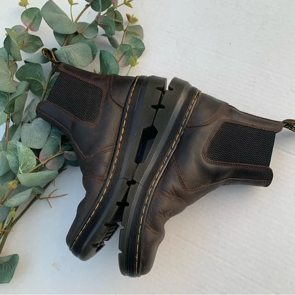 Dr Martens Embury Chelsea Boots in Dark Brown Crazy Horse Leather - Picture 2 of 6